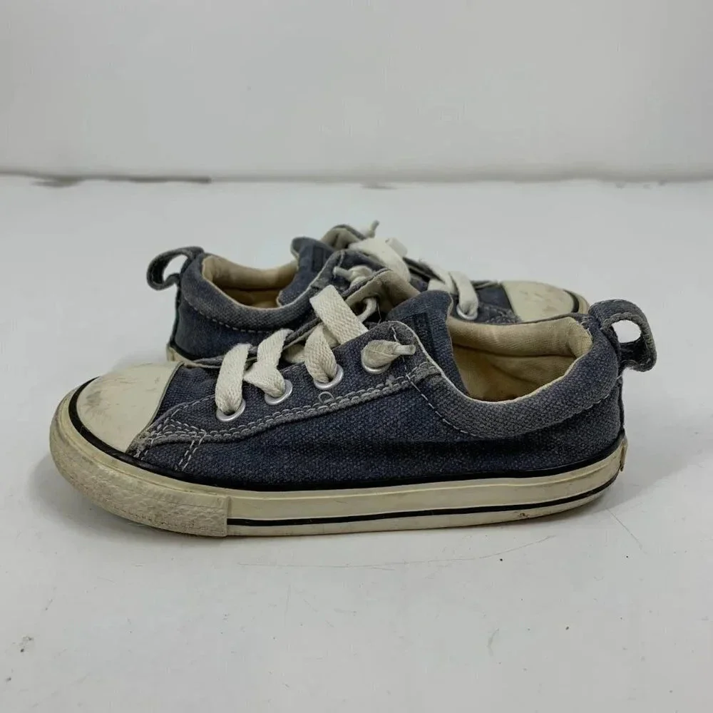 Converse Kids All Star Gray Cushioned 730316F Pull On Low Top‎ Shoe Size 10